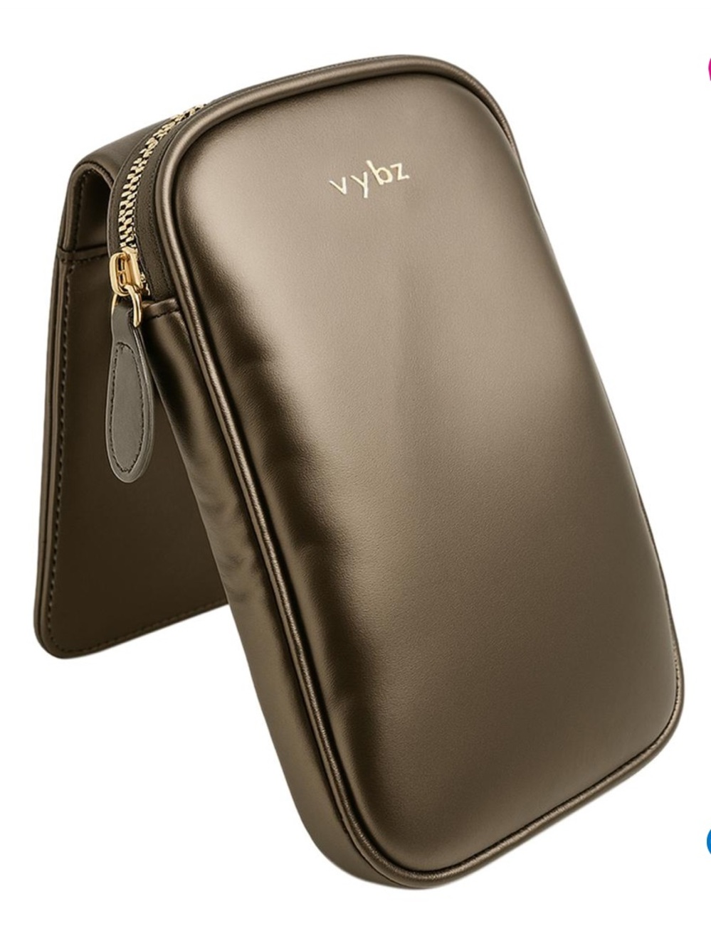 VYBZ Magnetic Pocket Pal w/Zippered Pocket & RFID Blocking - 897-872 HSN
